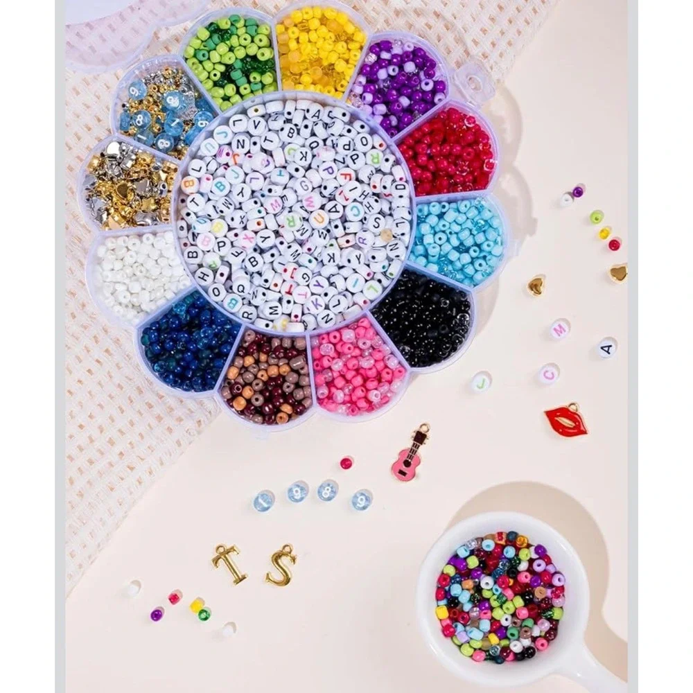 NWT Goldwise ERAS Tour Friendship Bracelet Kit 30 Colors Letter Beads Charms DIY